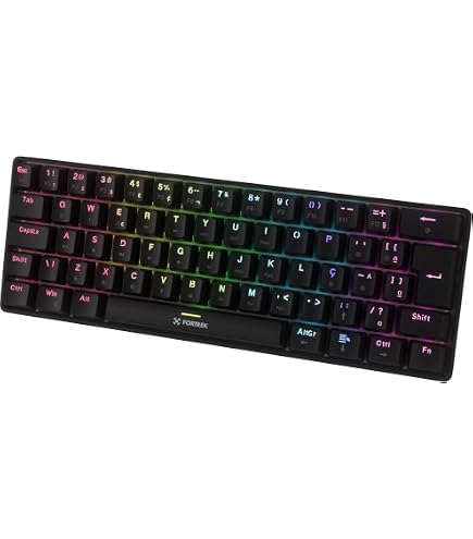 Mini Teclado Gamer Mecanico Ziggy Abnt OEX Game TC607 Preto